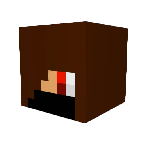 Thedog_1 Minecraft avatar head, 3D render