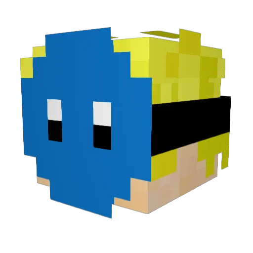 Thedogmafia Minecraft avatar head, 3D render
