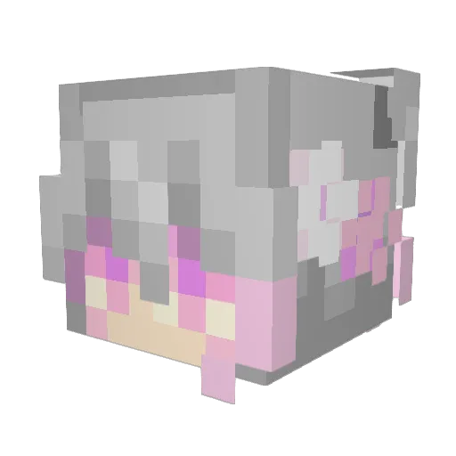 Theduckiscoming Minecraft avatar head, 3D render