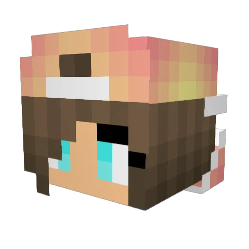 TheeBratt_ Minecraft avatar head, 3D render
