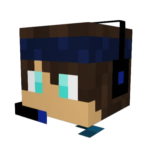 TheeCouncil Minecraft avatar head, 3D render
