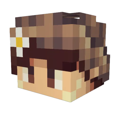 TheeJuiceBox Minecraft avatar head, 3D render