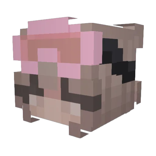 TheeMetMelk Minecraft avatar head, 3D render