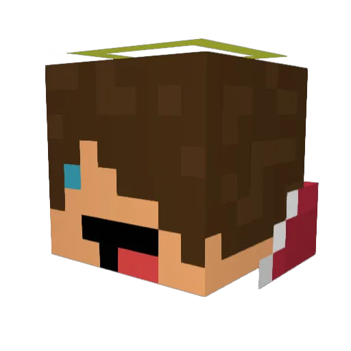 TheeMineGuy Minecraft avatar head, 3D render