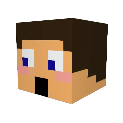 TheeMystik Minecraft avatar head, 3D render