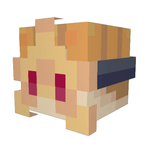 TheeSkel Minecraft avatar head, 3D render