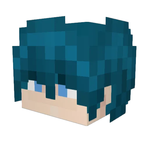 TheeZacurry Minecraft avatar head, 3D render