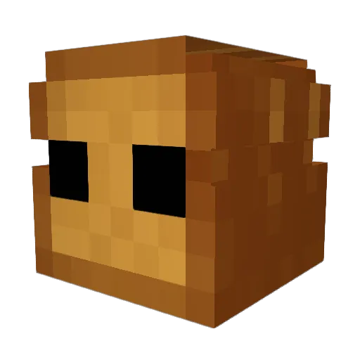 Thee_Breadman Minecraft avatar head, 3D render