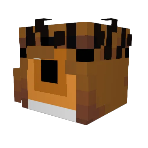 Thee_Eyes Minecraft avatar head, 3D render