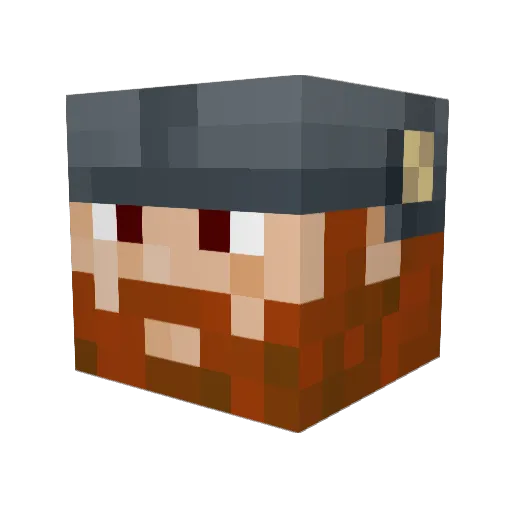 Thee_Jokarr Minecraft avatar head, 3D render