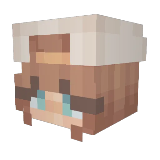 Theeagust Minecraft avatar head, 3D render