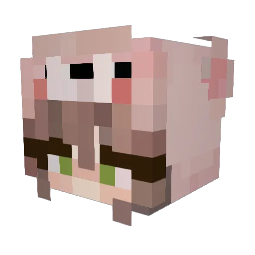TheeeReverend Minecraft avatar head, 3D render
