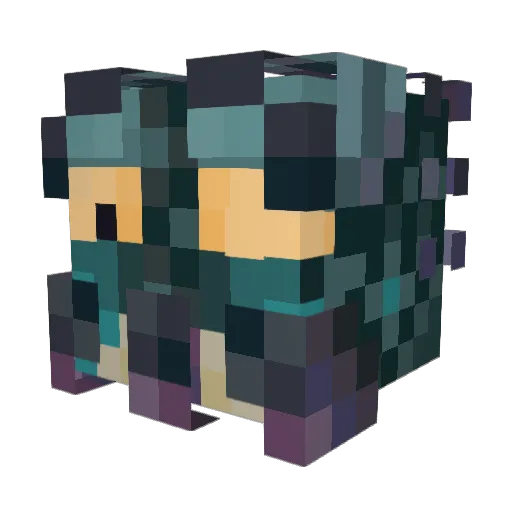 TheekNeek Minecraft avatar head, 3D render