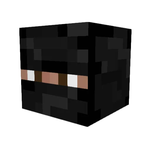Theel Minecraft avatar head, 3D render