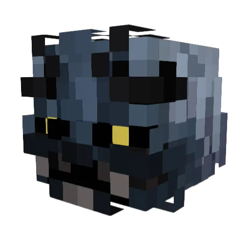 Theenar Minecraft avatar head, 3D render