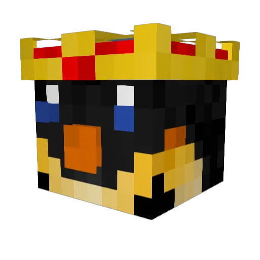 Theeo Minecraft avatar head, 3D render