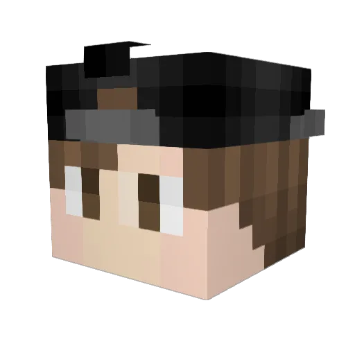 Theepicdragons Minecraft avatar head, 3D render