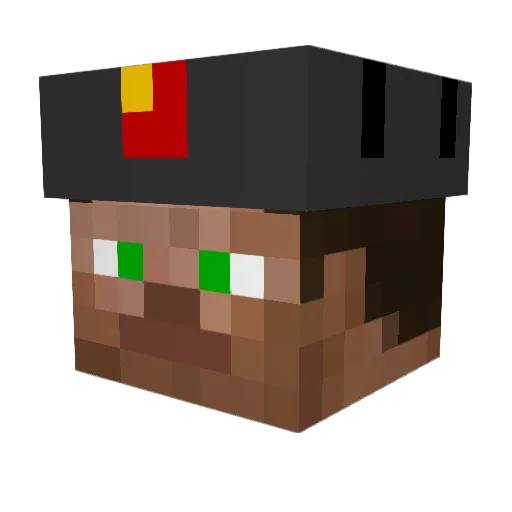 Theeta246 Minecraft avatar head, 3D render