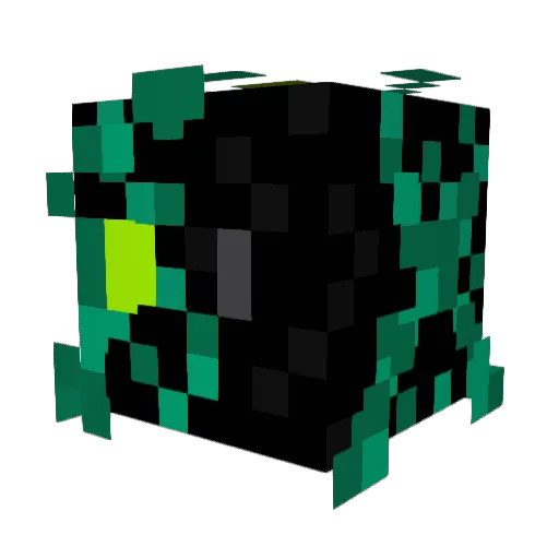 Theflinks Minecraft avatar head, 3D render