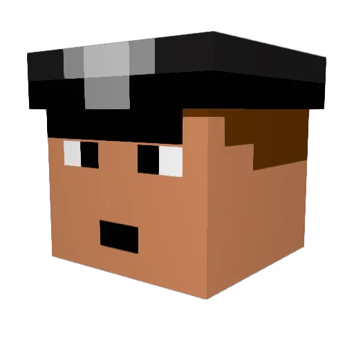 Thefluffychild4 Minecraft avatar head, 3D render
