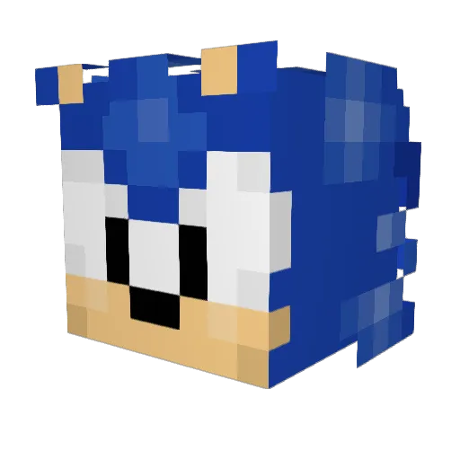 Thefoot2 Minecraft avatar head, 3D render