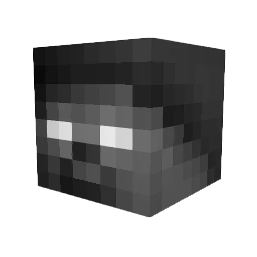 Thefpsbaixao Minecraft avatar head, 3D render