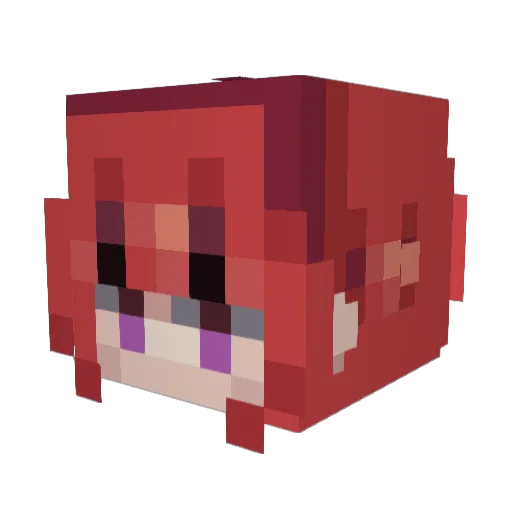 Thegamer24_7 Minecraft avatar head, 3D render