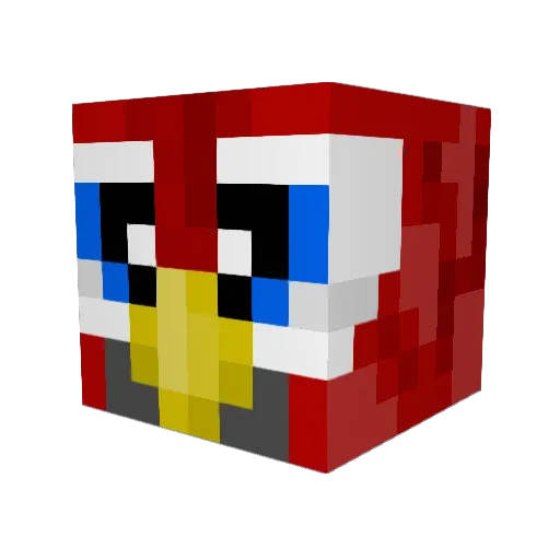 Thegamingtrojant Minecraft avatar head, 3D render