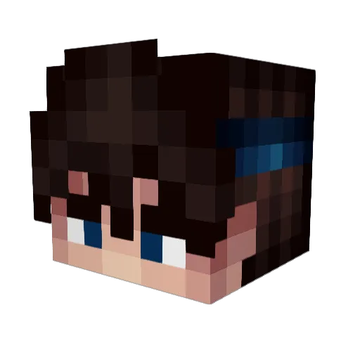 Thegodlessman Minecraft avatar head, 3D render