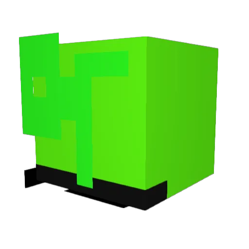 Theharister Minecraft avatar head, 3D render
