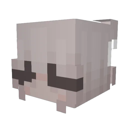 Thehottest_ Minecraft avatar head, 3D render