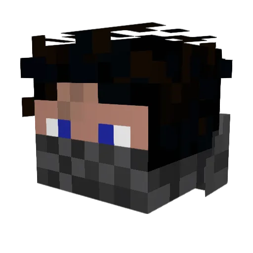 Theiyre Minecraft avatar head, 3D render