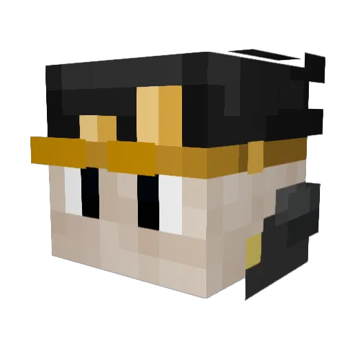 Thejohan4 Minecraft avatar head, 3D render