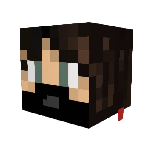Thejohnoliva Minecraft avatar head, 3D render