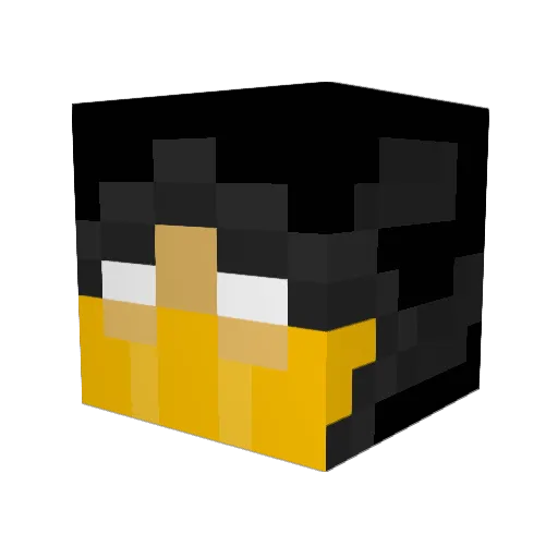 Thejoker1799 Minecraft avatar head, 3D render