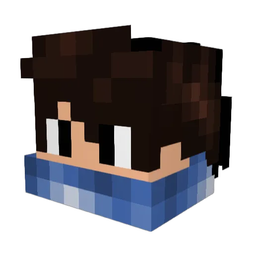 Thejumper300 Minecraft avatar head, 3D render