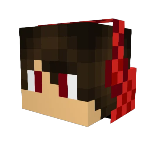 Thekidfury Minecraft avatar head, 3D render