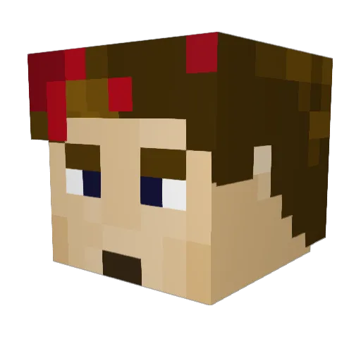Thekiller1944 Minecraft avatar head, 3D render