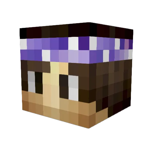 ThekillerBot3 Minecraft avatar head, 3D render