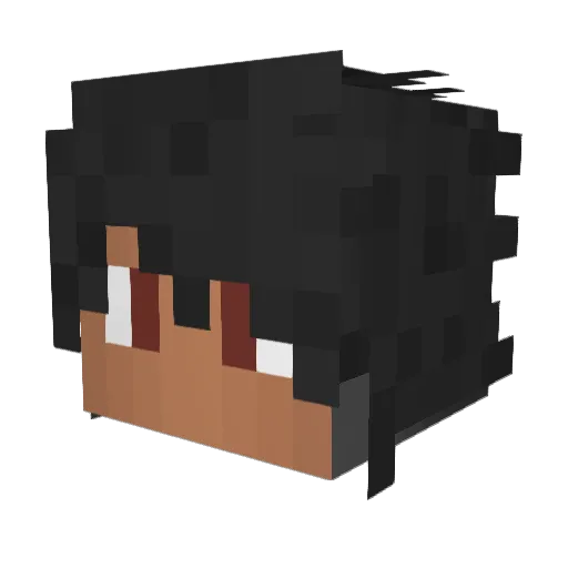 Thekillerdu60 Minecraft avatar head, 3D render