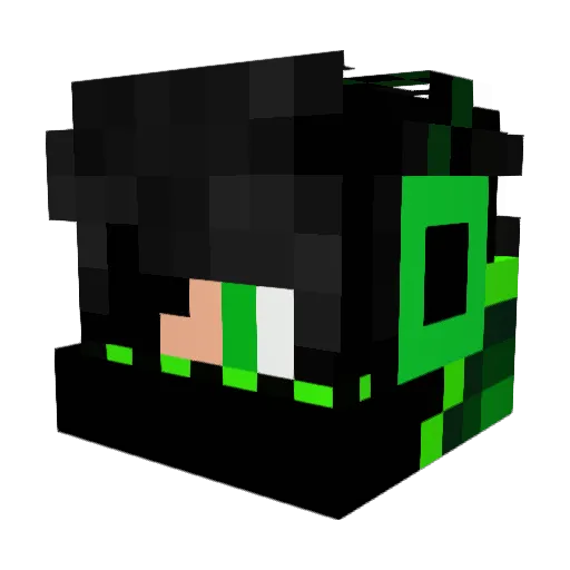 Thekingee14 Minecraft avatar head, 3D render