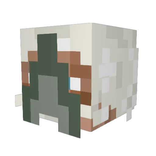 Thel3asics Minecraft avatar head, 3D render
