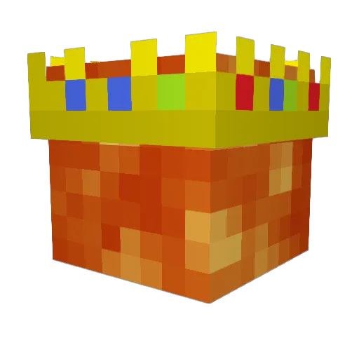 Thelavakraken Minecraft avatar head, 3D render