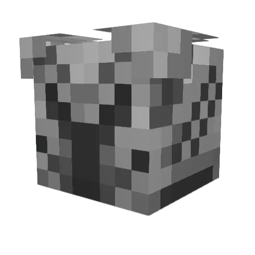 Theldren Minecraft avatar head, 3D render