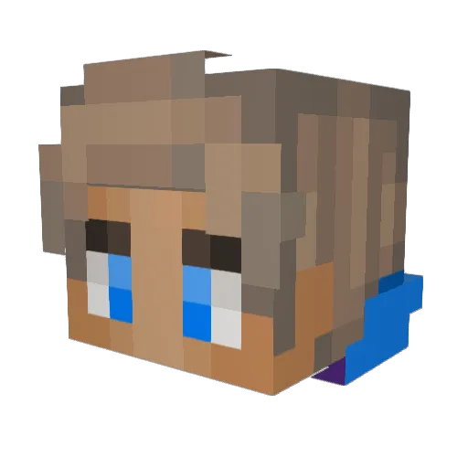 Theleb32 Minecraft avatar head, 3D render
