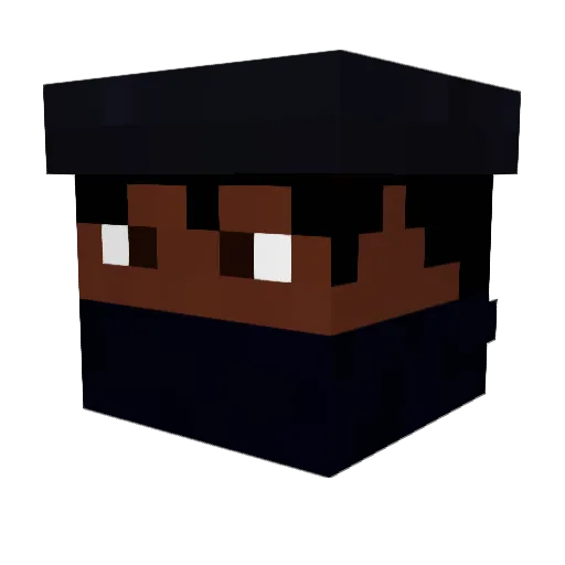 ThelegendGrey Minecraft avatar head, 3D render