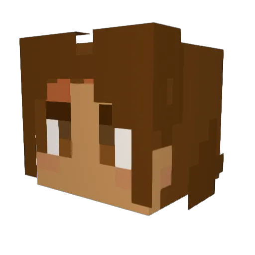 Thelegendscoobs Minecraft avatar head, 3D render