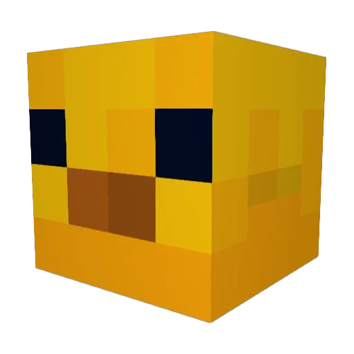 ThelenandaryReed Minecraft avatar head, 3D render