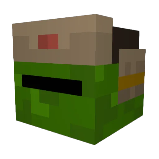 Thelex62 Minecraft avatar head, 3D render