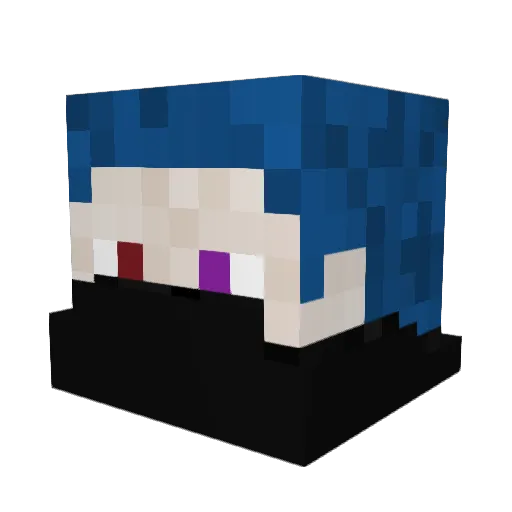 Thelien95 Minecraft avatar head, 3D render
